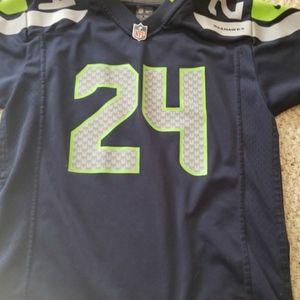 Authentic Youth Large Marshawn Lynch Seahawks Jersey